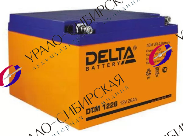 Аккумулятор Delta DTM 1226 (12V 26Ah)