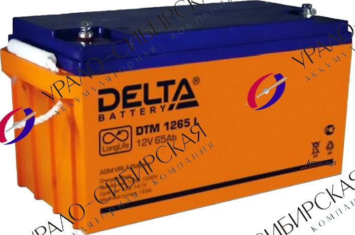 Аккумулятор Delta DTM 1265 L (12V 65Ah)